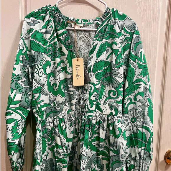 Anthropologie Dresses & Skirts - NWT Anthropologie  LetMeBe Forever That Girl Printed Dress    Size MP